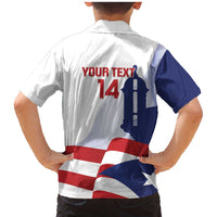 Custom Puerto Rico Football Family Matching Mermaid Dress and Hawaiian Shirt Vamos Los Boricuas