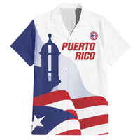 Custom Puerto Rico Football Family Matching Off The Shoulder Long Sleeve Dress and Hawaiian Shirt Vamos Los Boricuas