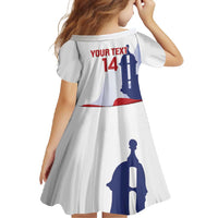 Custom Puerto Rico Football Family Matching Off Shoulder Maxi Dress and Hawaiian Shirt Vamos Los Boricuas