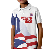 Custom Puerto Rico Football Kid Polo Shirt Vamos Los Boricuas