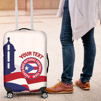 Custom Puerto Rico Football Luggage Cover Vamos Los Boricuas
