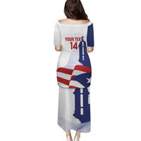 Custom Puerto Rico Football Puletasi Vamos Los Boricuas