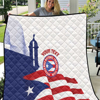 Custom Puerto Rico Football Quilt Vamos Los Boricuas
