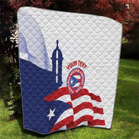 Custom Puerto Rico Football Quilt Vamos Los Boricuas