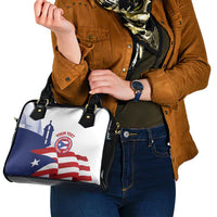 Custom Puerto Rico Football Shoulder Handbag Vamos Los Boricuas