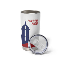 Custom Puerto Rico Football Tumbler Cup Vamos Los Boricuas