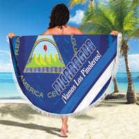 Custom Nicaragua Football Beach Blanket Vamos Los Pinoleros