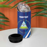 Custom Nicaragua Football 4 in 1 Can Cooler Tumbler Vamos Los Pinoleros