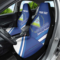 Custom Nicaragua Football Car Seat Cover Vamos Los Pinoleros