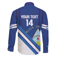 Custom Nicaragua Football Family Matching Short Sleeve Bodycon Dress and Hawaiian Shirt Vamos Los Pinoleros