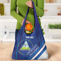 Custom Nicaragua Football Grocery Bag Vamos Los Pinoleros
