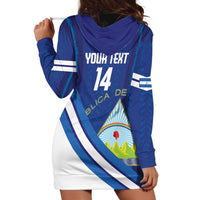 Custom Nicaragua Football Hoodie Dress Vamos Los Pinoleros