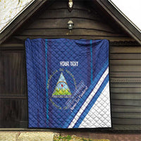 Custom Nicaragua Football Quilt Vamos Los Pinoleros