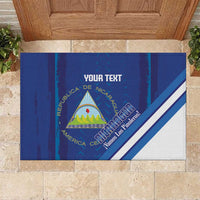 Custom Nicaragua Football Rubber Doormat Vamos Los Pinoleros