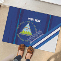 Custom Nicaragua Football Rubber Doormat Vamos Los Pinoleros