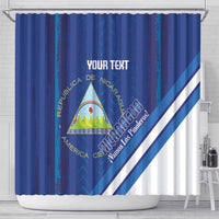 Custom Nicaragua Football Shower Curtain Vamos Los Pinoleros