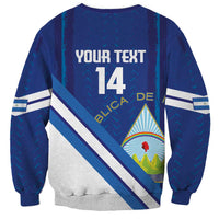 Custom Nicaragua Football Sweatshirt Vamos Los Pinoleros