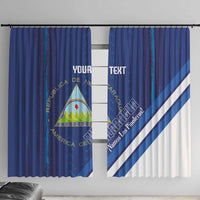 Custom Nicaragua Football Window Curtain Vamos Los Pinoleros