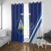 Custom Nicaragua Football Window Curtain Vamos Los Pinoleros