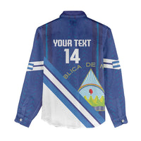 Custom Nicaragua Football Women Casual Shirt Vamos Los Pinoleros