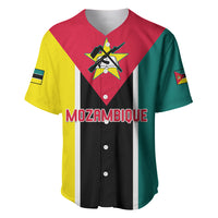 Personalised Mozambique Baseball Jersey Muzambhiki Flag Style - Wonder Print Shop