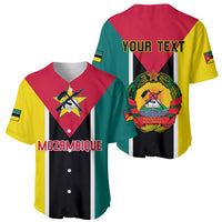 Personalised Mozambique Baseball Jersey Muzambhiki Flag Style - Wonder Print Shop