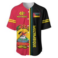 Personalised Independence Day Mozambique Baseball Jersey Muzambhiki Coat Of Arms - Wonder Print Shop