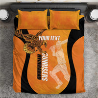 Custom Hyderabad India Cricket Bedding Set Go Sunrisers Eagle