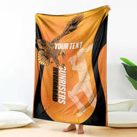 Custom Hyderabad India Cricket Blanket Go Sunrisers Eagle