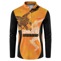 Custom Hyderabad India Cricket Button Sweatshirt Go Sunrisers Eagle