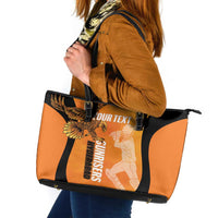 Custom Hyderabad India Cricket Leather Tote Bag Go Sunrisers Eagle