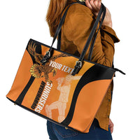 Custom Hyderabad India Cricket Leather Tote Bag Go Sunrisers Eagle