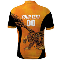 Custom Hyderabad India Cricket Polo Shirt Go Sunrisers Eagle