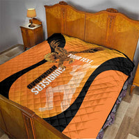 Custom Hyderabad India Cricket Quilt Go Sunrisers Eagle