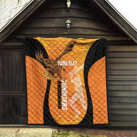 Custom Hyderabad India Cricket Quilt Go Sunrisers Eagle