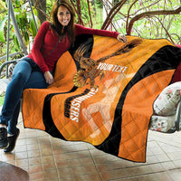 Custom Hyderabad India Cricket Quilt Go Sunrisers Eagle