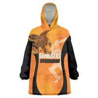 Custom Hyderabad India Cricket Wearable Blanket Hoodie Go Sunrisers Eagle