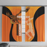Custom Hyderabad India Cricket Window Curtain Go Sunrisers Eagle