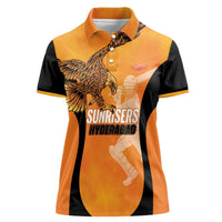Custom Hyderabad India Cricket Women Polo Shirt Go Sunrisers Eagle