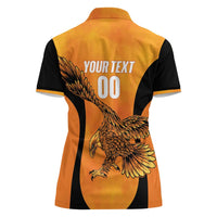 Custom Hyderabad India Cricket Women Polo Shirt Go Sunrisers Eagle