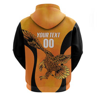 Custom Hyderabad India Cricket Zip Hoodie Go Sunrisers Eagle