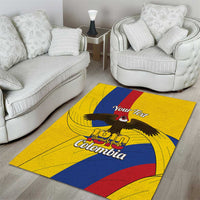 Personalised Colombia Independence Day Area Rug 1810 Libertad y Orden