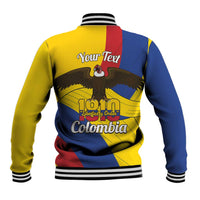 Personalised Colombia Independence Day Baseball Jacket 1810 Libertad y Orden
