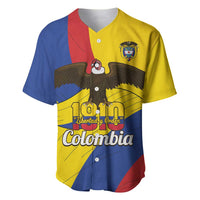 Personalised Colombia Independence Day Baseball Jersey 1810 Libertad y Orden