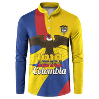 Personalised Colombia Independence Day Button Sweatshirt 1810 Libertad y Orden