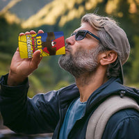 Personalised Colombia Independence Day 4 in 1 Can Cooler Tumbler 1810 Libertad y Orden