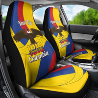 Personalised Colombia Independence Day Car Seat Cover 1810 Libertad y Orden