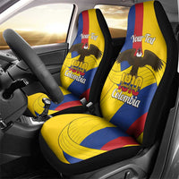 Personalised Colombia Independence Day Car Seat Cover 1810 Libertad y Orden