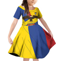 Personalised Colombia Independence Day Family Matching Off Shoulder Short Dress and Hawaiian Shirt 1810 Libertad y Orden