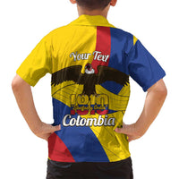Personalised Colombia Independence Day Family Matching Tank Maxi Dress and Hawaiian Shirt 1810 Libertad y Orden
